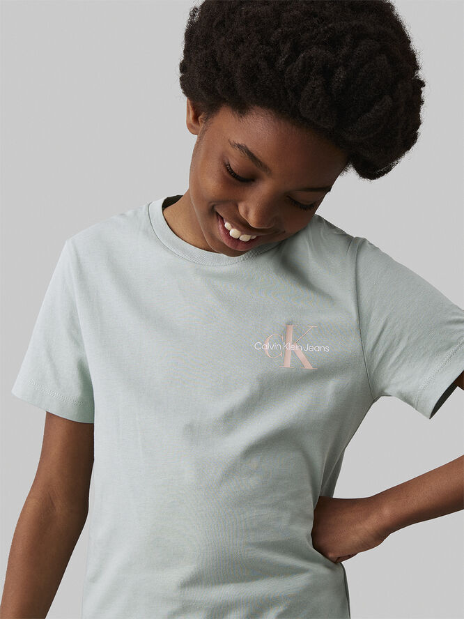 Calvin Klein CHEST MONOLOGO SS T-SHIRT Jadeite