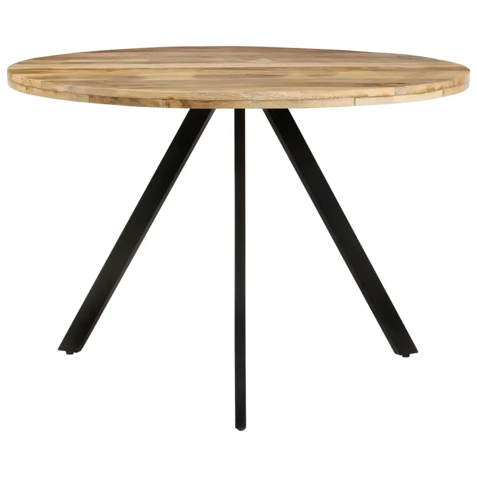 vidaXL - Eettafel - Bruin - Hout - Ø 110 x 75 cm