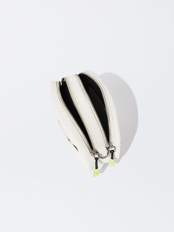 Bolsa de ombro acolchoada - Off-White