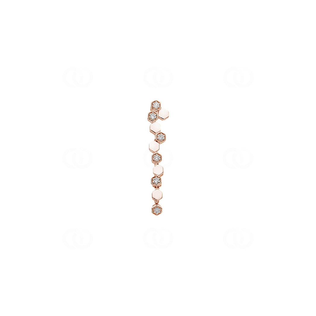 Anhänger 750/18 K Roségold mit Diamanten 0.05 ct H/si