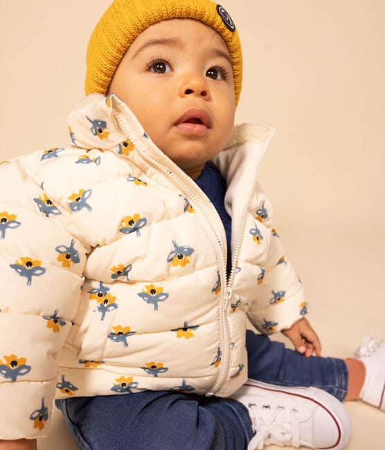 Doudoune imprimée capuche rétractable bébé