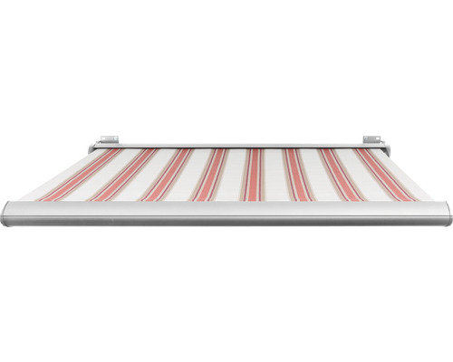 SOLUNA cassettescherm Exclusiv 2x1,5 doekdesign 8783 frame zilver E6EV1 geanodiseerd aandrijving rechts incl. motor en wandschakelaar