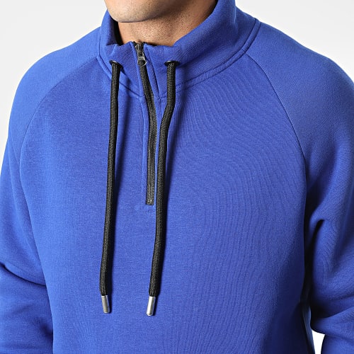 Sweat Col Zippé KL-2101 Bleu Roi