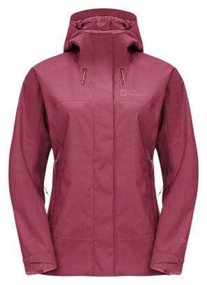 Veste Imperméable Jack Wolfskin Kammweg 2L Rouge Femme