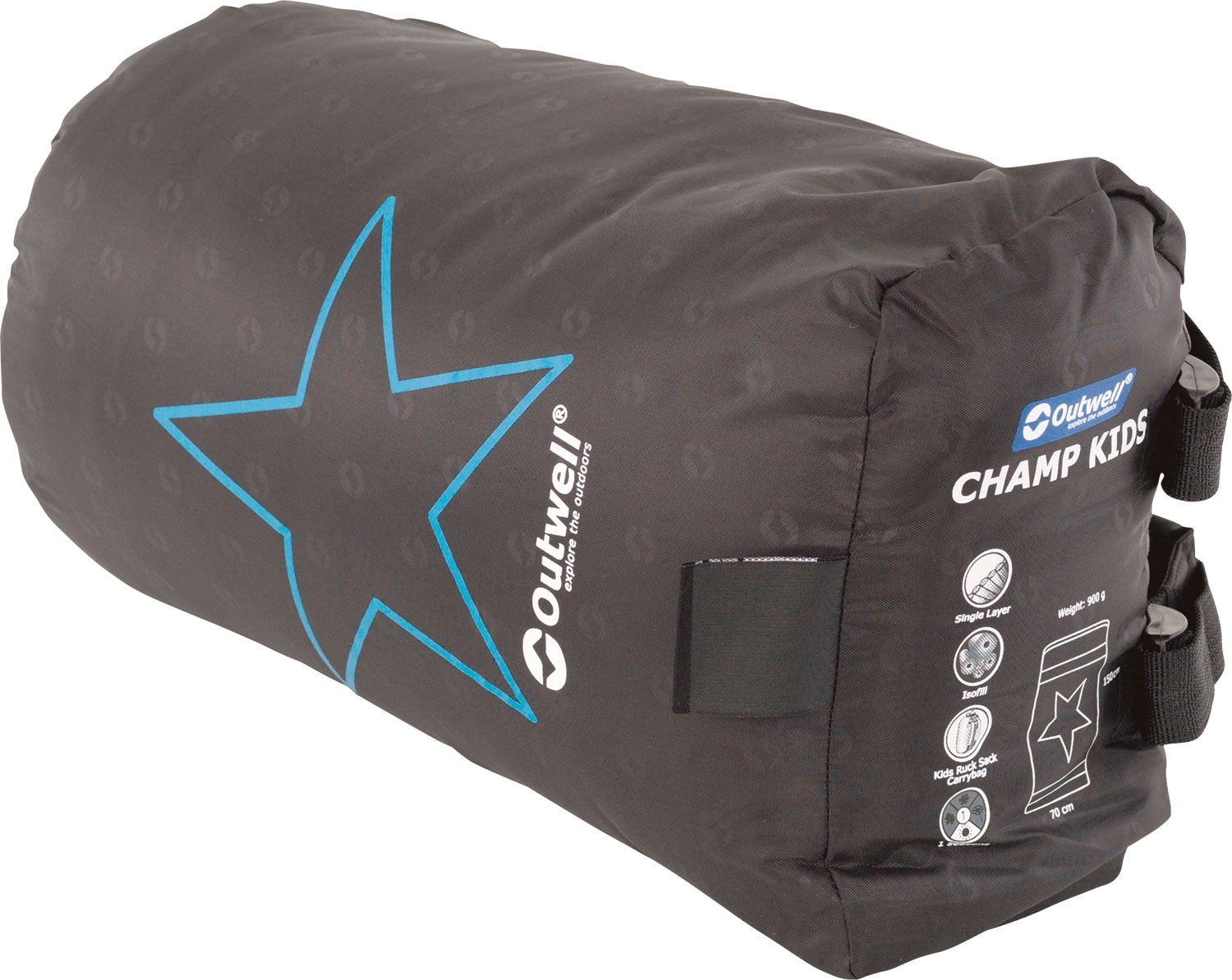 Deckenschlafsack CHAMP Kids, ocean blue 150x70cm
