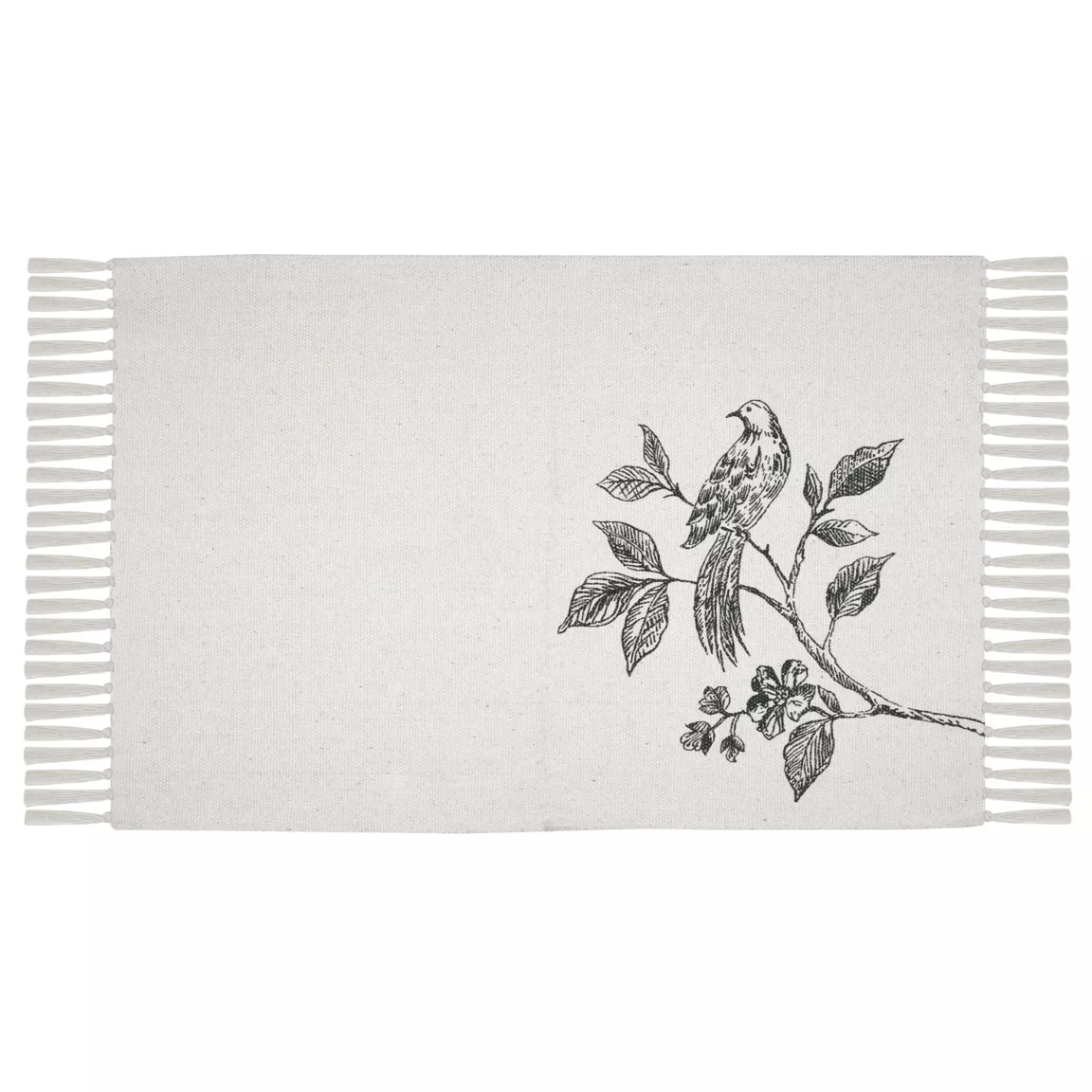 Tapis coton (60 x 90 cm) Clarine Ecru
