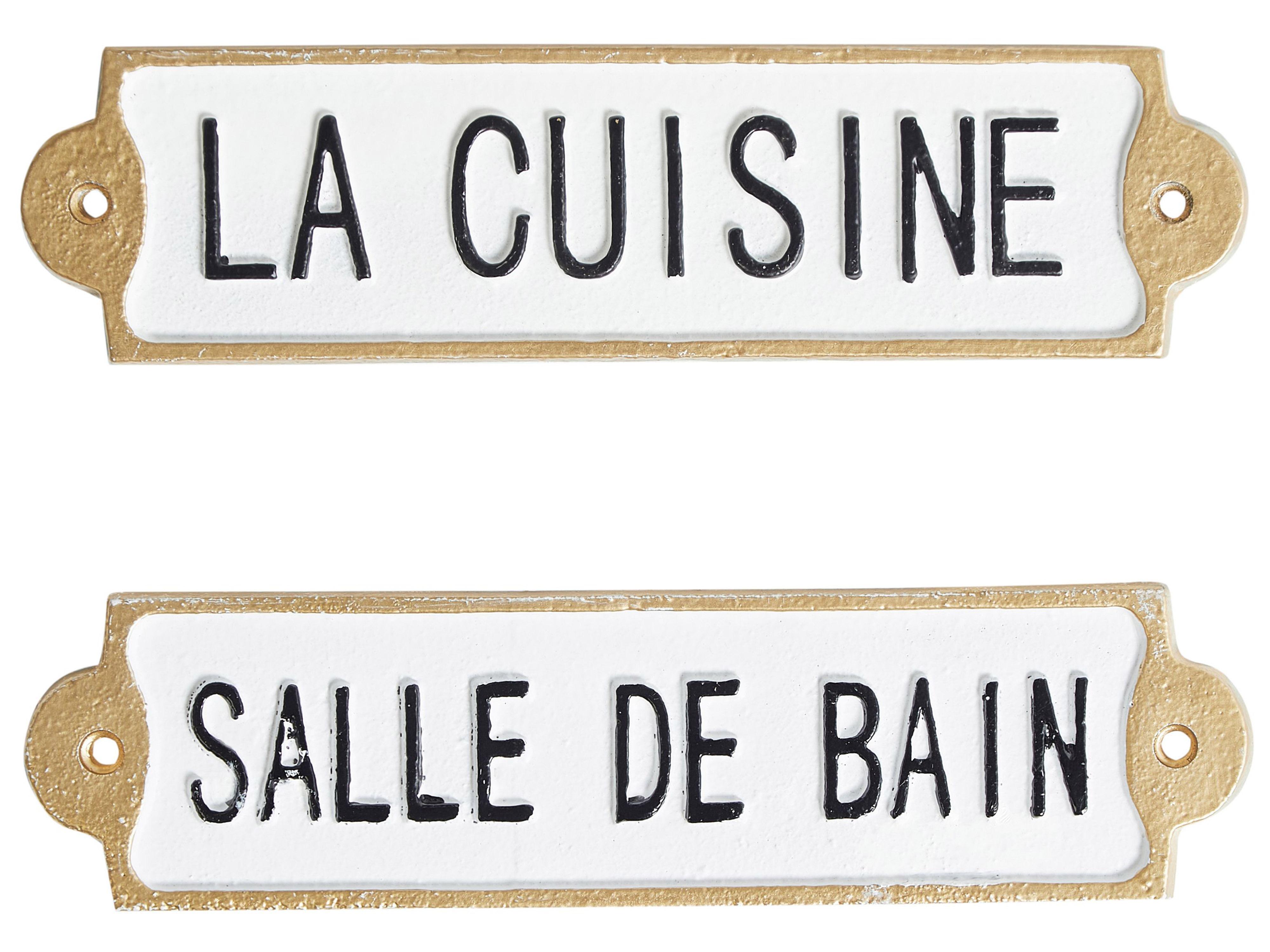 Wanddecoratie ISERE 6 cm Wit