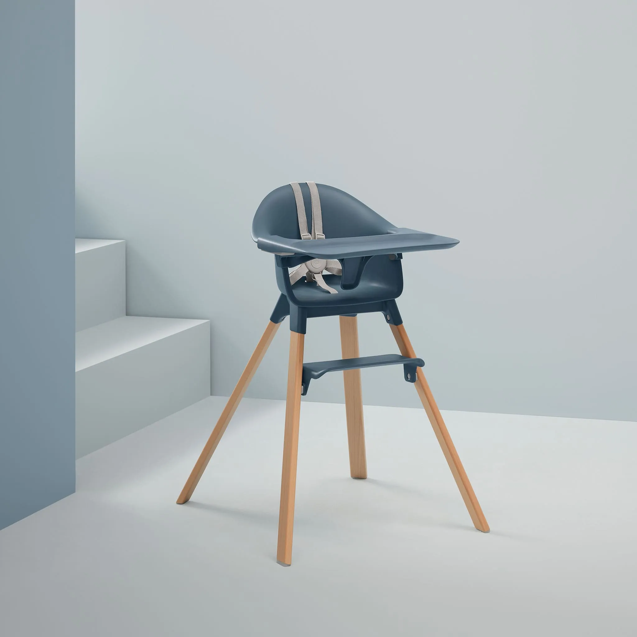 Stokke Chaise Haute Clikk - Fjord Bleu