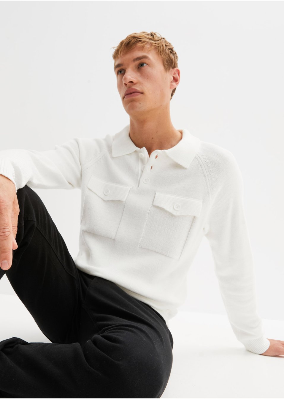 Pull à col polo