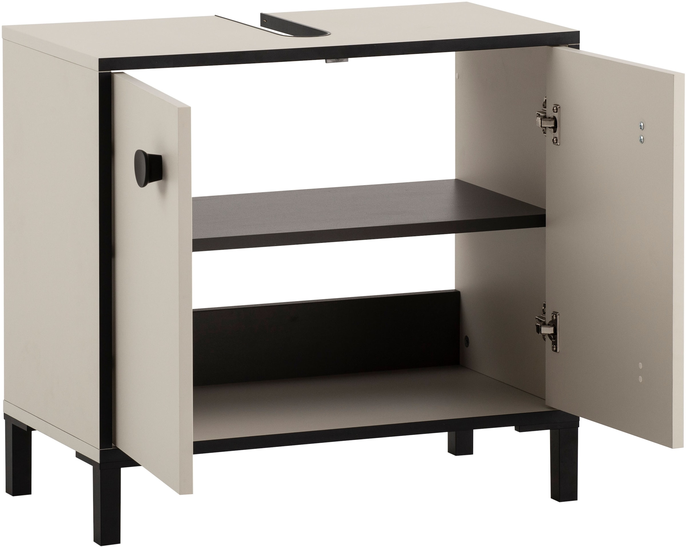 Schildmeyer Waschbeckenunterschrank »Edda, Breite 65,1 cm, abgerundete Griffe mit seidenweicher Haptik« Made in Germany