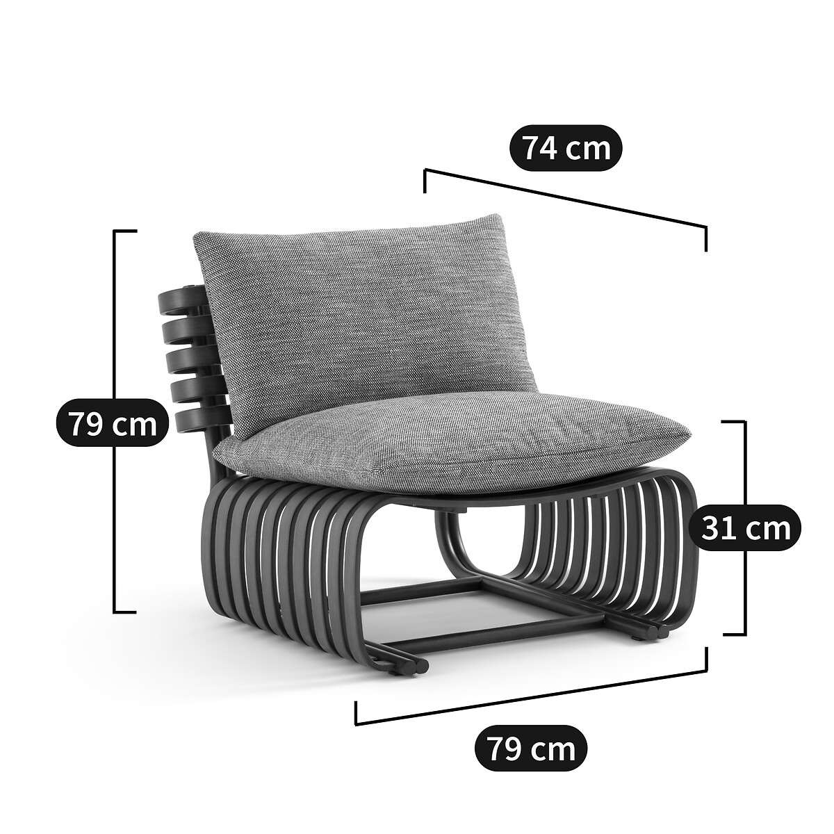 AM.PM<br>Fauteuil em bambu Zhao, design E.Gallina