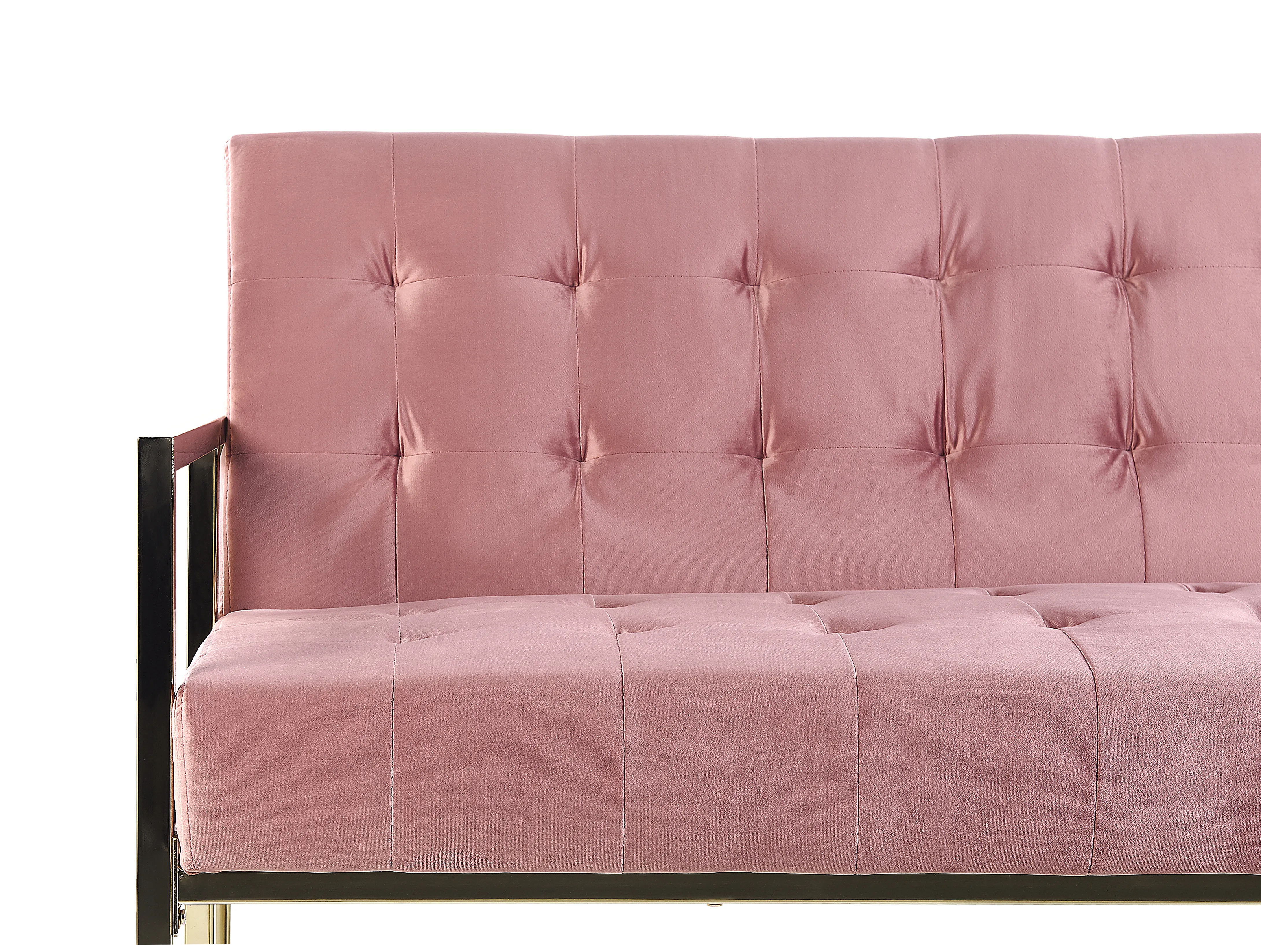 Slaapbank 3-zits MARSTAL Fluweel Roze