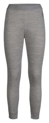 Collant Long Odlo Merino 200 Gris Femme