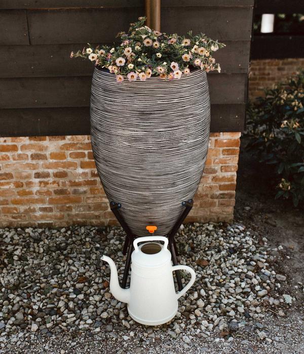 Capi Europe Kunststoff-Regentonne Rib, 130 l