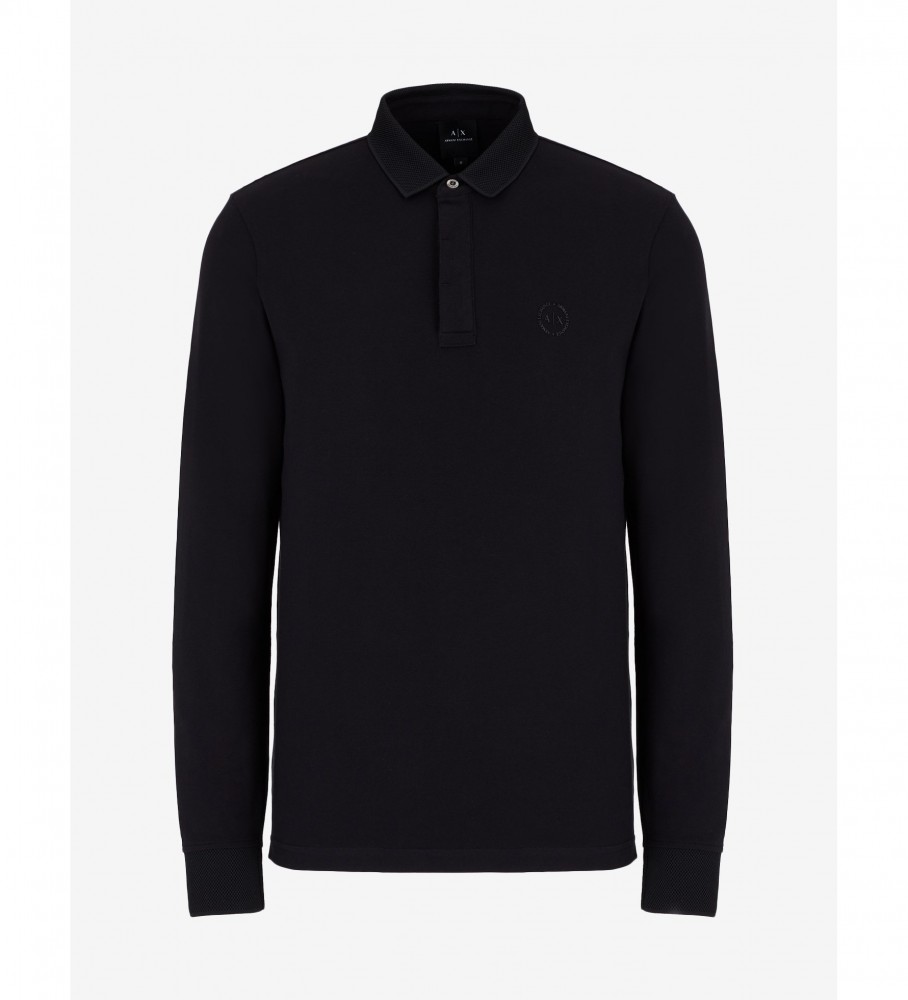 Camisa polo preta da Armani Exchange