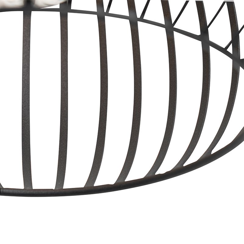 Moderne hanglamp zwart 38 cm - Saffira