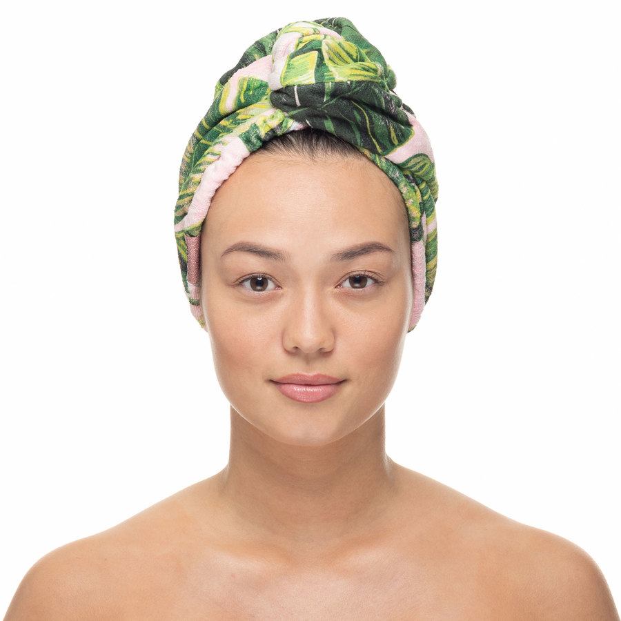 Shelas Turban Towel Green Plant