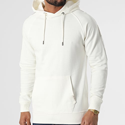 Sweat Capuche A Bandes Sum Beige