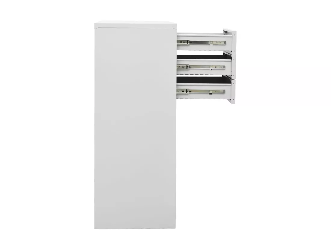 Armoire de bureau Gris clair 90x40x102 Acier