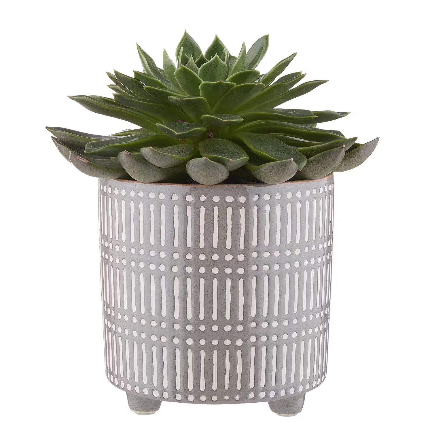 STICHES Blumentopf Streifen 4er-Set