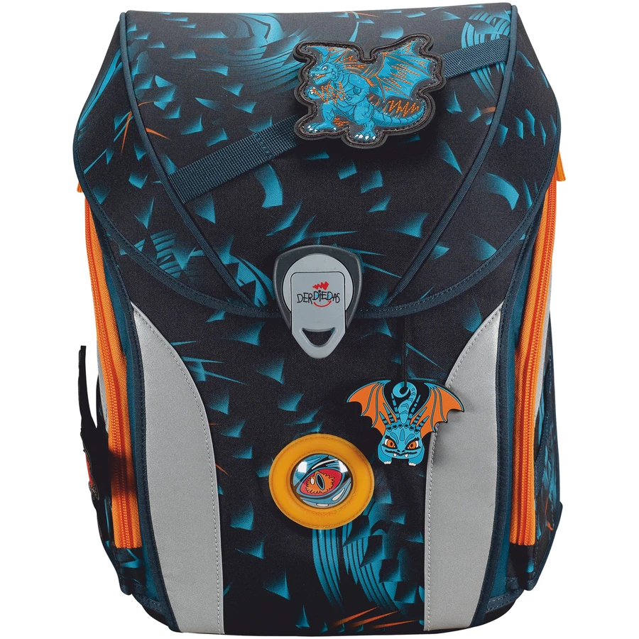 DerDieDas ErgoFlex Max Exclusiv LED - Schulranzenset 5tlg. 950g Dragon Moon