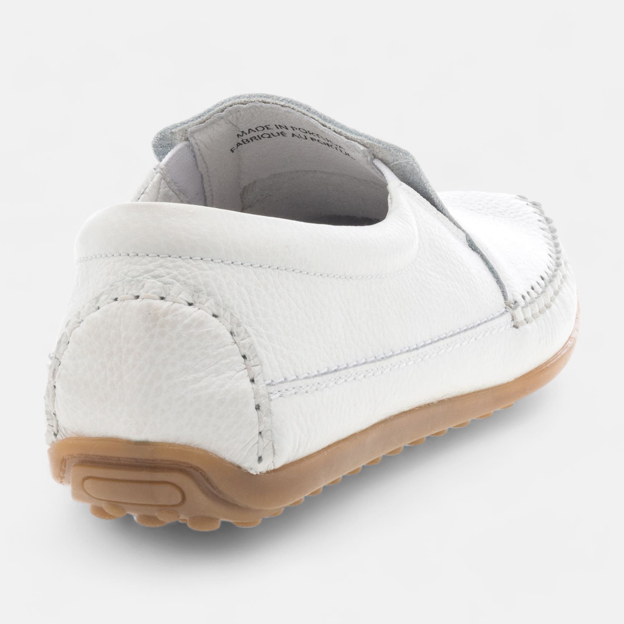 Mocassins Homme en cuir blanc