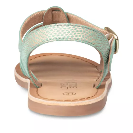 Sandales VERT LOVELY SKULL CUIR