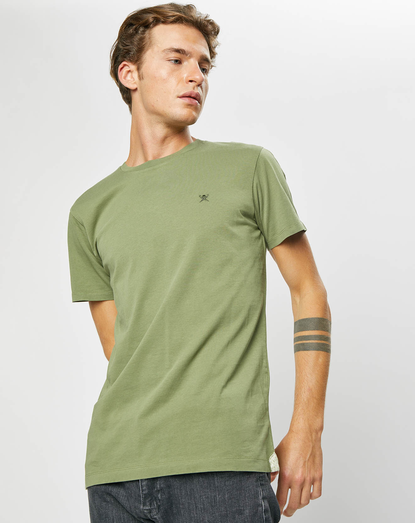 Hackett London T-Shirt Logo kaki