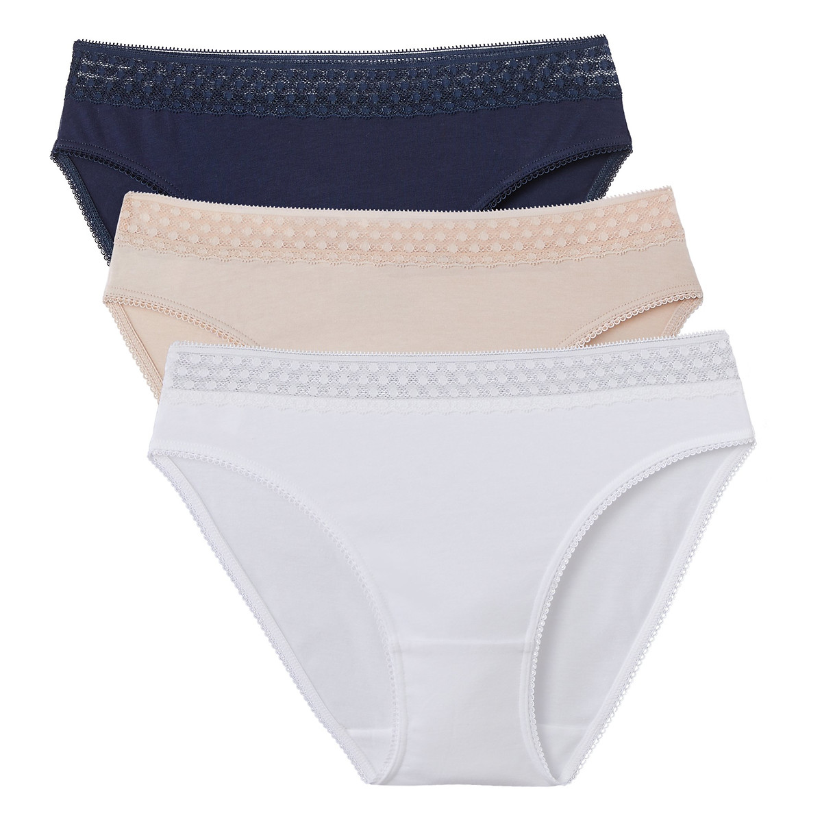 COLEÇÃO LA REDOUTE<br>Conjunto de 3 cuecas