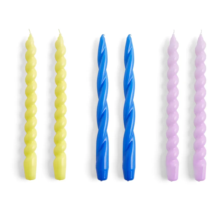 Hay Bougies Long mix - Set de 6 | Jaune citron