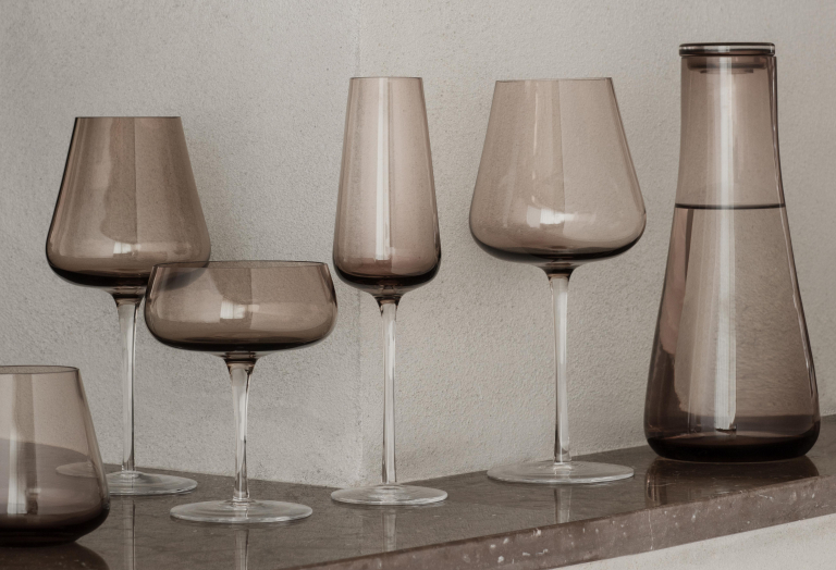 Blomus Belo champagneglazen set van 2 coffee