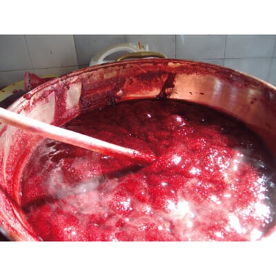 Himbeerkonfitüre aus dem Burgund