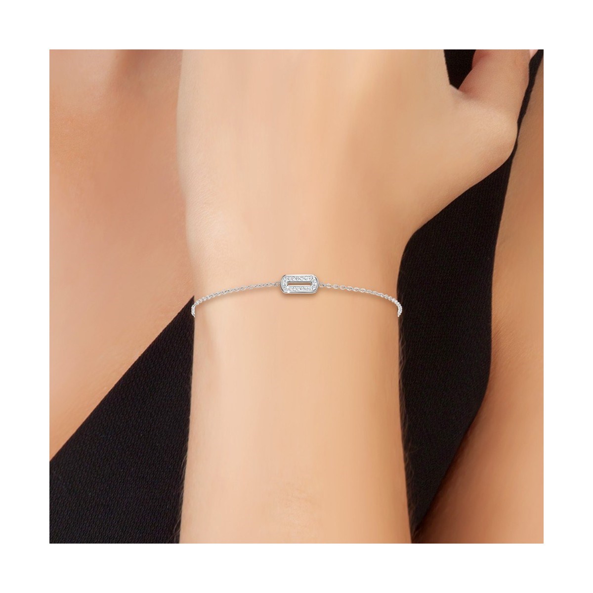 Bracelet en acier inoxydable SC Crystal