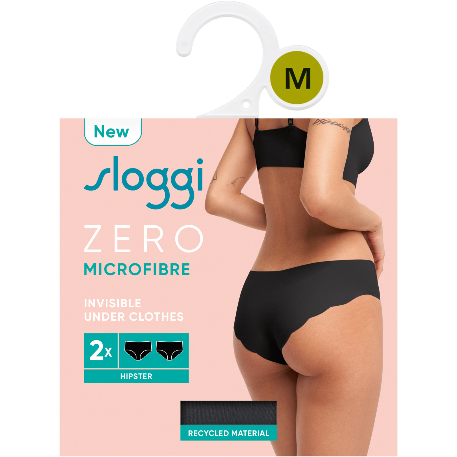 Sloggi Damen-Slip Zero Micro Hipster, 2er-Pack