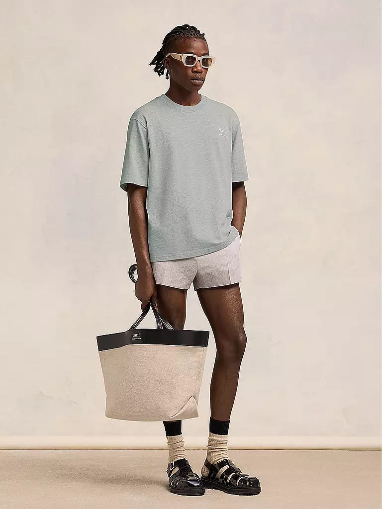 AMI PARIS T-Shirt hellgrau
