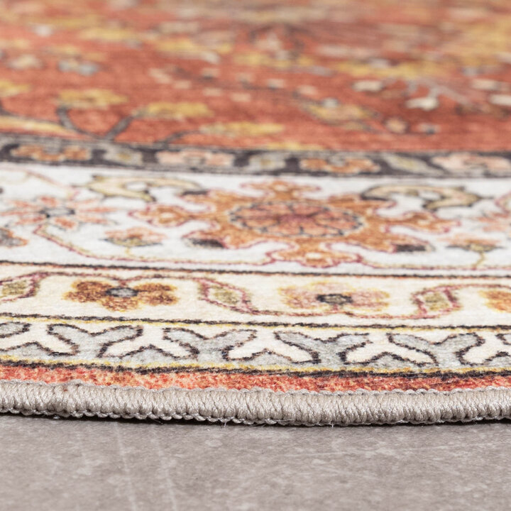 Rond vintage buitenkleed - Santo Flora Terra