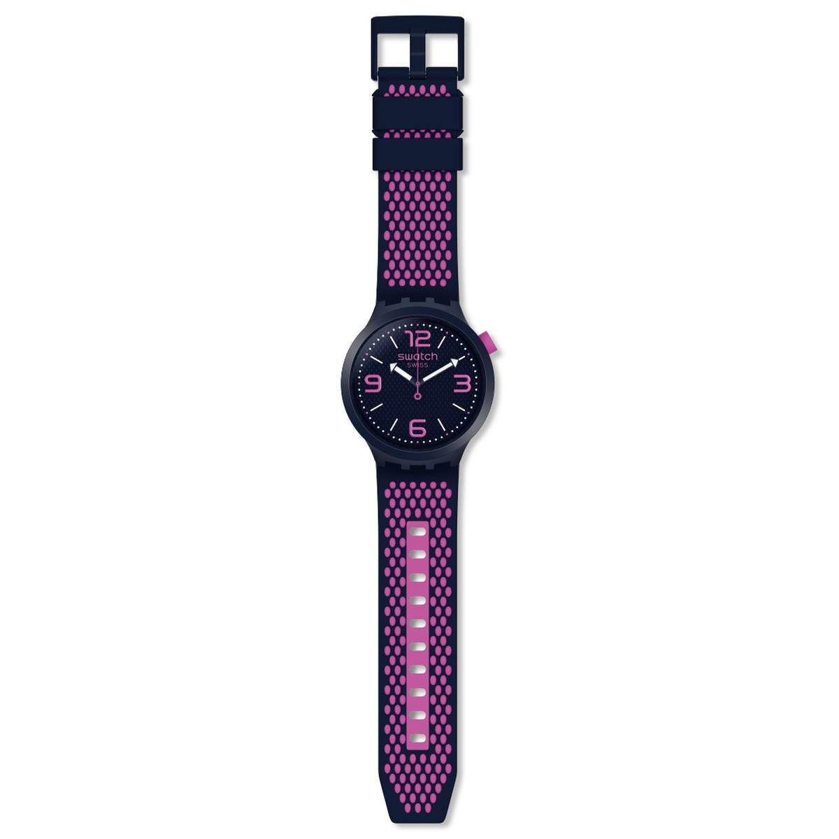 Montre Swatch mixte plastique et silicone bleu
