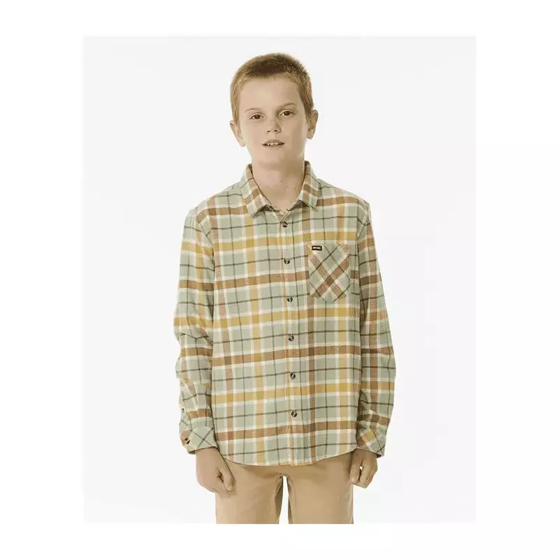 Chemise junior RIPCURL Checked In Flannel -Boy Sage