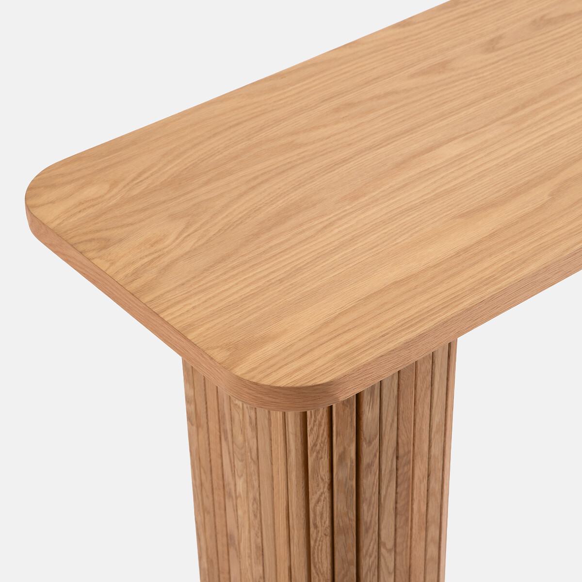 LA REDOUTE INTERIEURS<br>Mesa consolas de folheado de carvalho, Latti