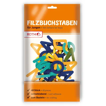 Roth Filzbuchstaben selbstklebend Jungen