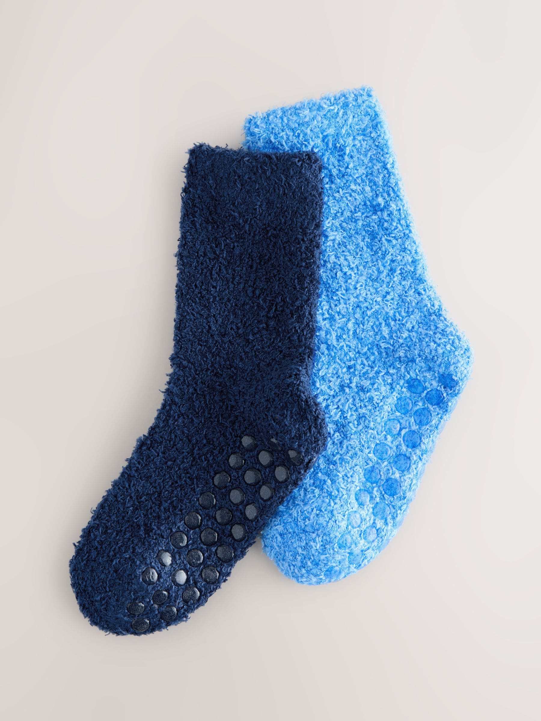 Blauw - 2 paar knusse sokken