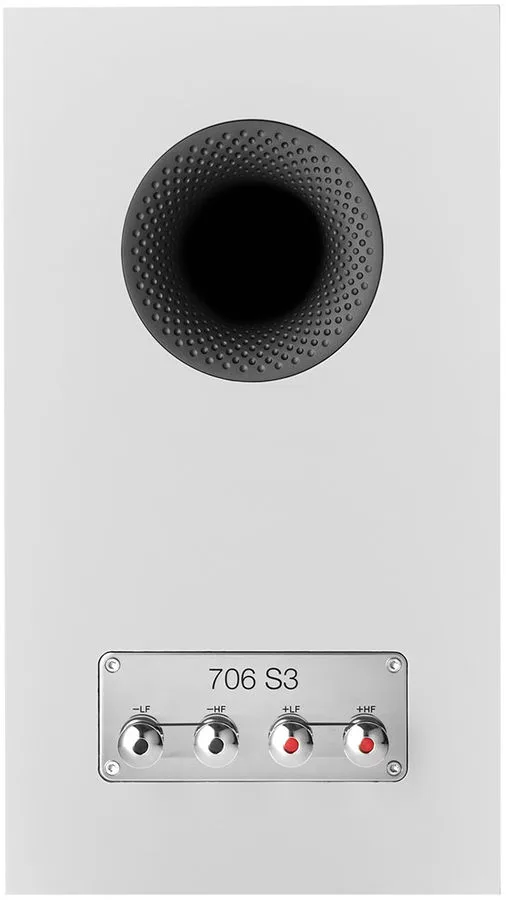 B&W 706 S3 Blanc Satin (la paire) Enceintes bibliothèque