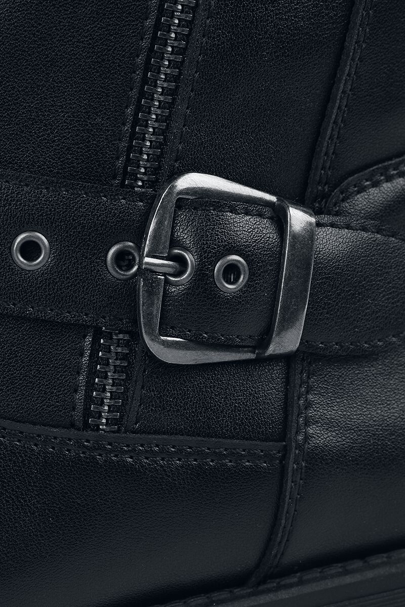 Boots With Belt And Buckles | Rock Rebel by EMP Bottes de motard