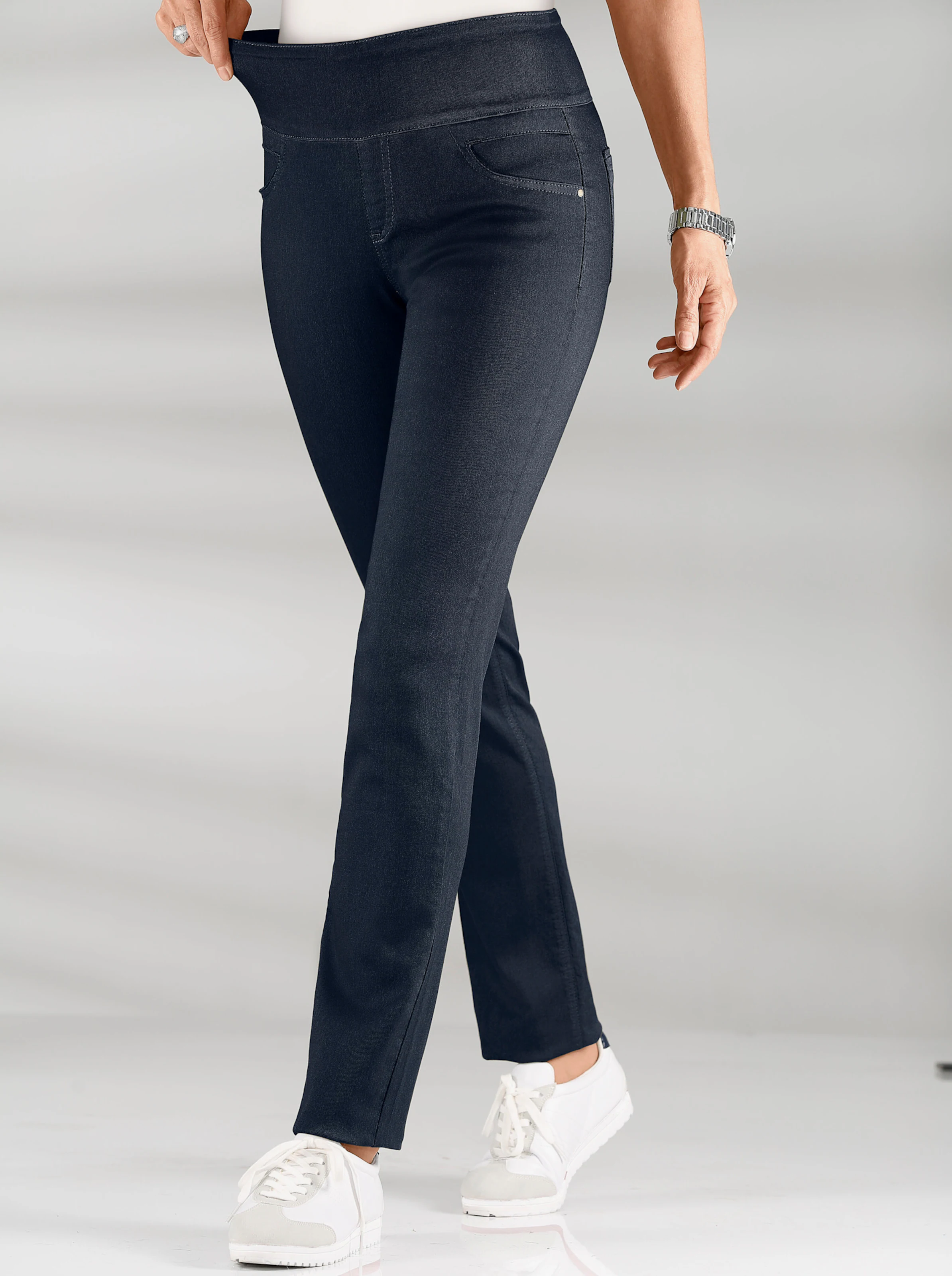 Schlupfhose mit hohem Dehnbund