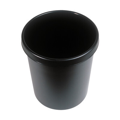 Helit Papierkorb, 18 l, schwarz