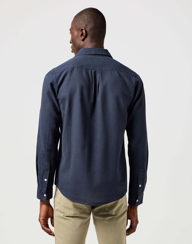 Wrangler Leinenhemd »WRANGLER Leinenhemd 1 Pkt Shirt«