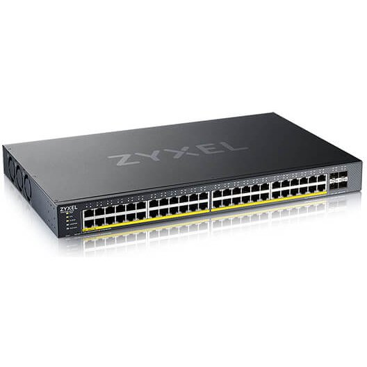 Zyxel XGS1935-52HP Géré L2/L3 Gigabit Ethernet (10/100/1000) Connexion Ethernet, supportant l'alimentation via ce port (PoE)