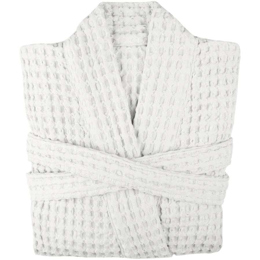 The Organic Company Bademantel Big Waffle Natural white