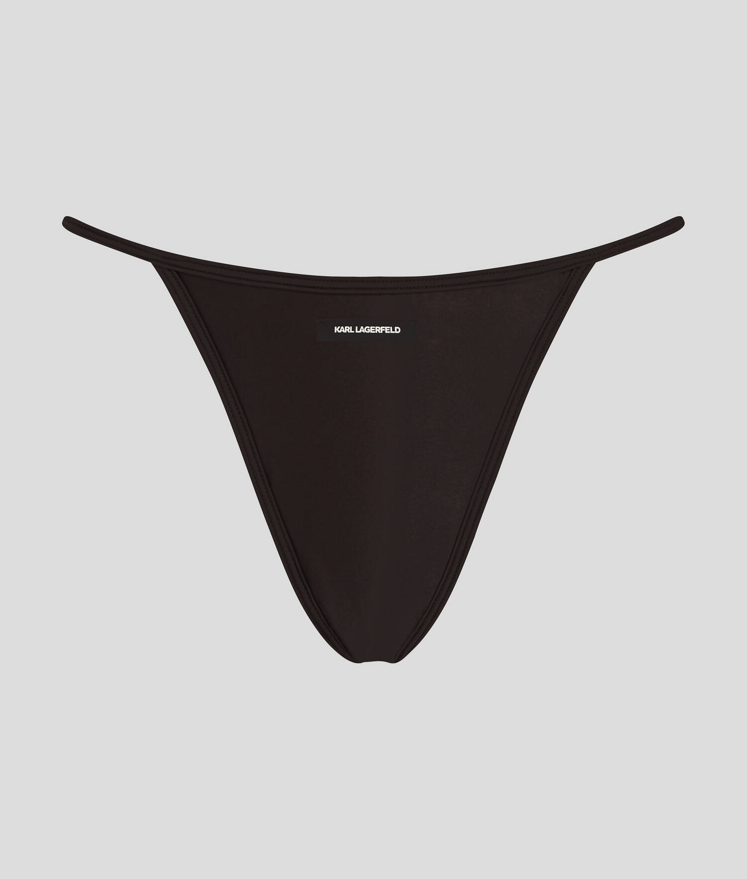 CULOTTE EN SATIN AVEC LOGO KARL - Noir