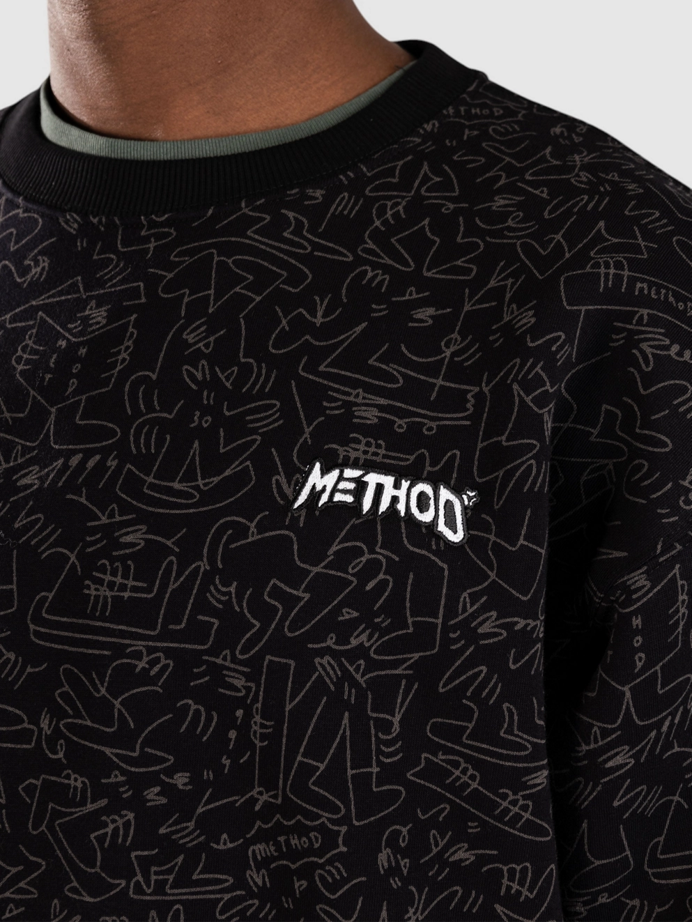 Method Mag X Lucas Crew Sweater black